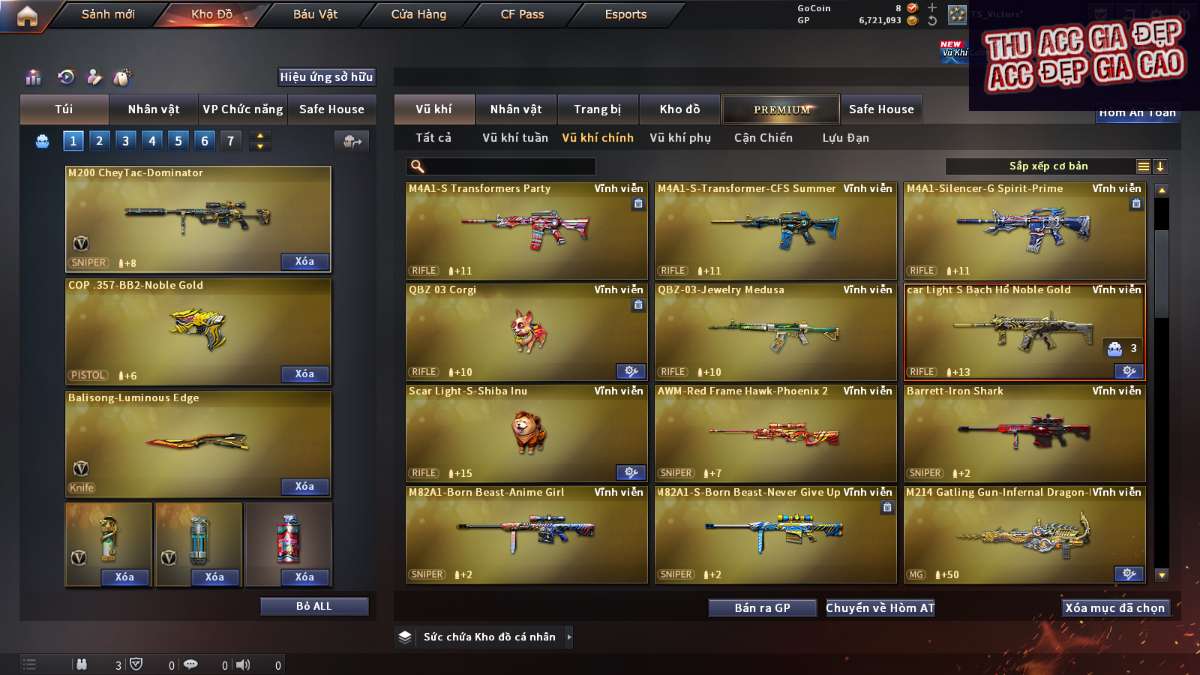 shop acc cf uy tin gia re